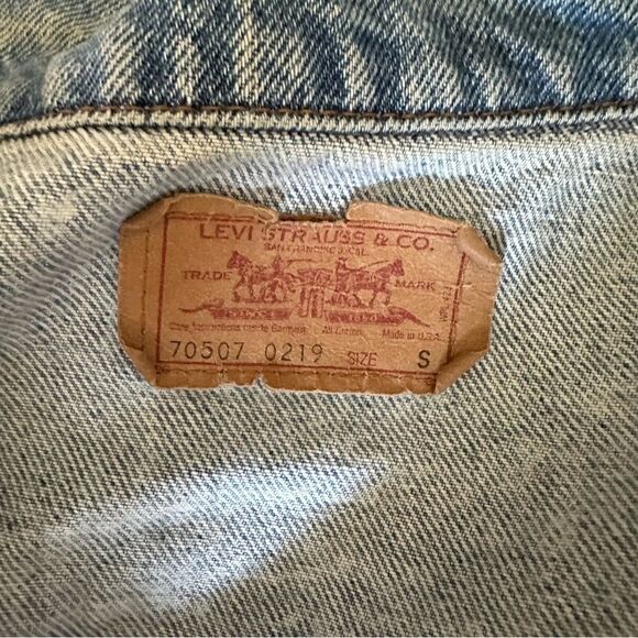 Levi’s Oversized Acid Relaxed Casual Denim Country Baggy Jean Button Jacket - Picture 10 of 11